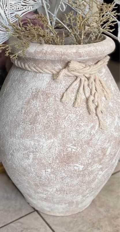 Grande JARRE « Bohème Naturel » 42cm (image 2)
