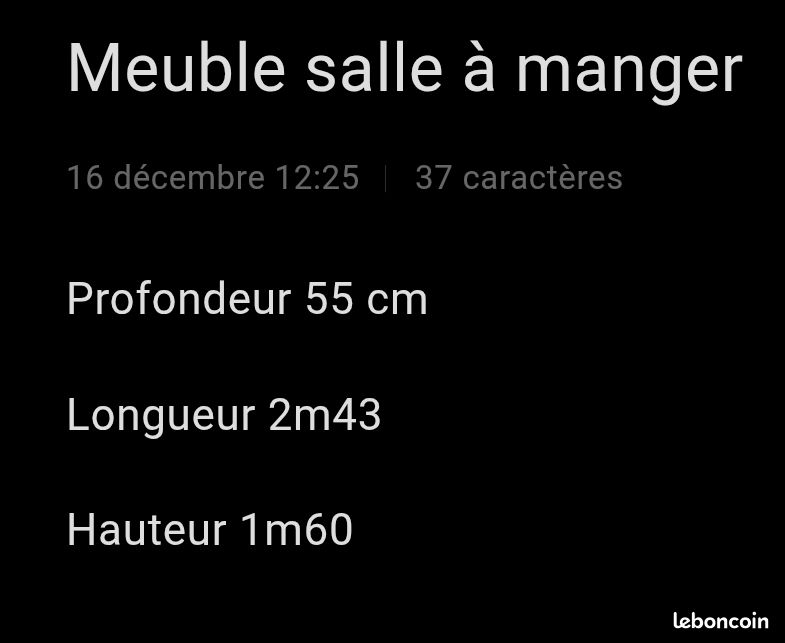 Meuble de salle à manger (image 3)