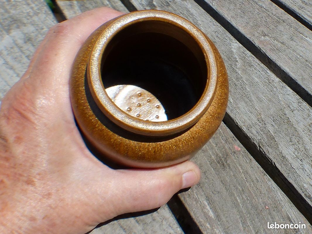 Petit pot en grès avec bouchon de liège (image 6)
