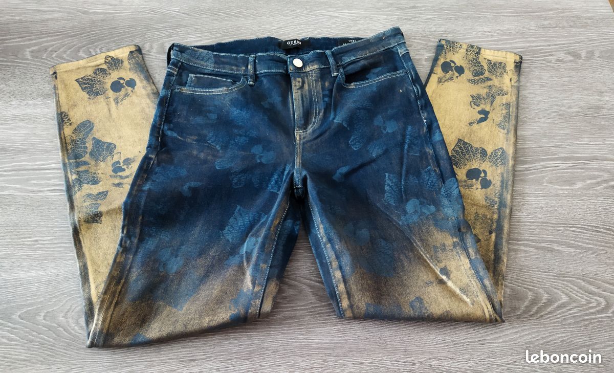 Superbe jean bleu/bronze neuf GUESS (image 4)