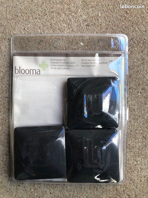 Chapeau de poteau Blooma 9x9 anthracite (image 1)