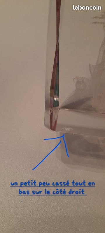 Lot de 2 bloc porte bougie et bloc cylindre en VERRE épais (image 13)