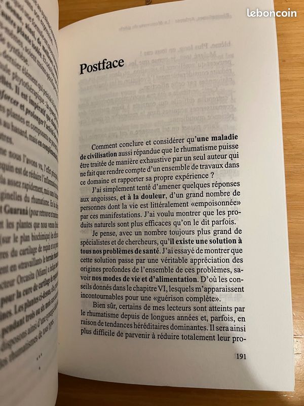 Livre ''Rhumatisme, Arthrose: La découverte du siècle'', R.Landis, Genève 1998 (image 13)