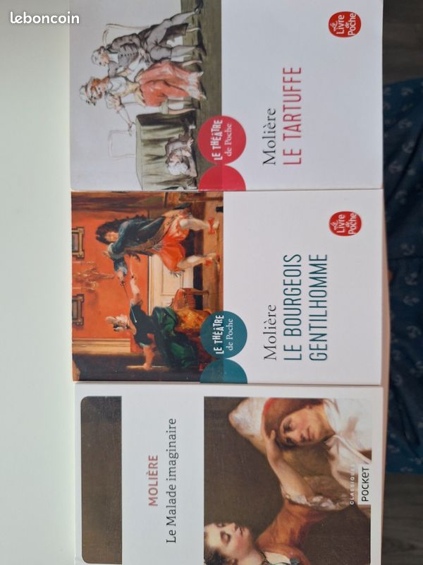 Molière- le malade imaginaire, le bourgeois gentilhomme, le tartuffe (image 1)
