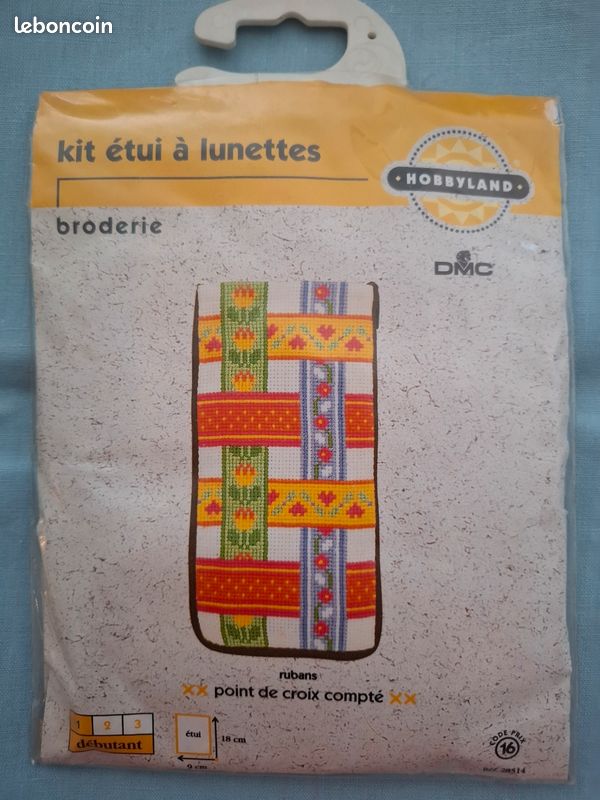Point de croix, kit étui à lunettes (image 1)