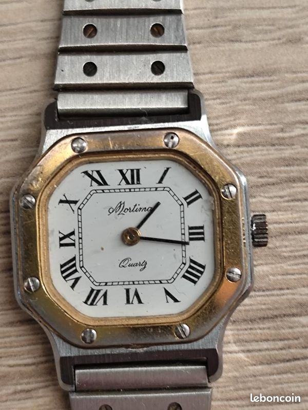 Montre De Poche Pour Femme Quartz - Non Fonctionnelle - Occasion - Pour Collection Ou Réparation