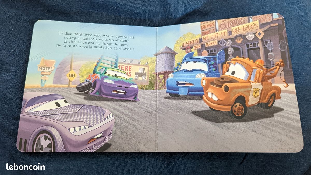 Livre enfant cartonné Cars Martin shérif mon histoire du soir (image 5)