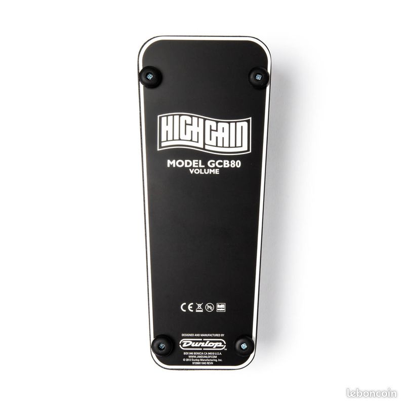Pédale Volume / Expression – Volume High Gain DUNLOP GCB80 (DESTOCKAGE) (image 5)