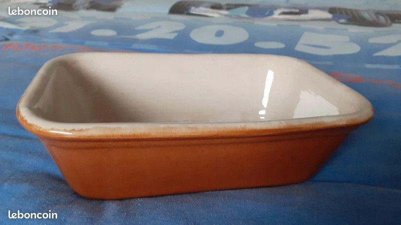 Plat rectangulaire en terre cuite type terrine (image 2)