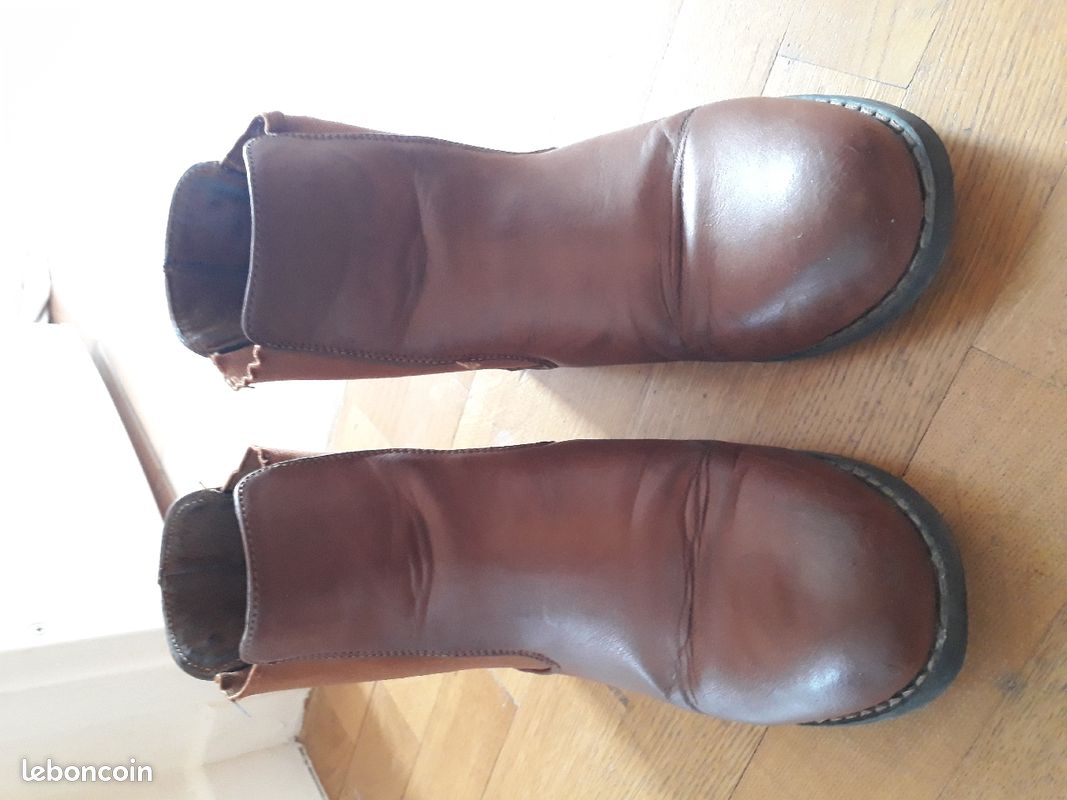 Bottine Xti cuir caramel taille 38 bas talon (image 2)