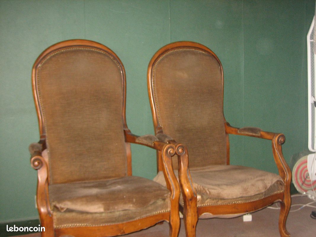 2 fauteuils Voltaire véritable - Antiquire (image 1)