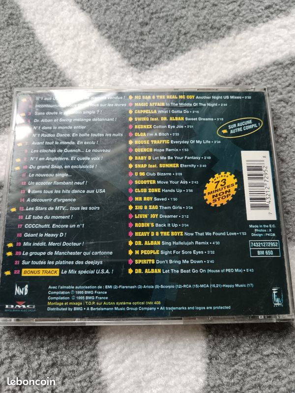 Mega music dance volume 2 nrj 1995 (image 5)