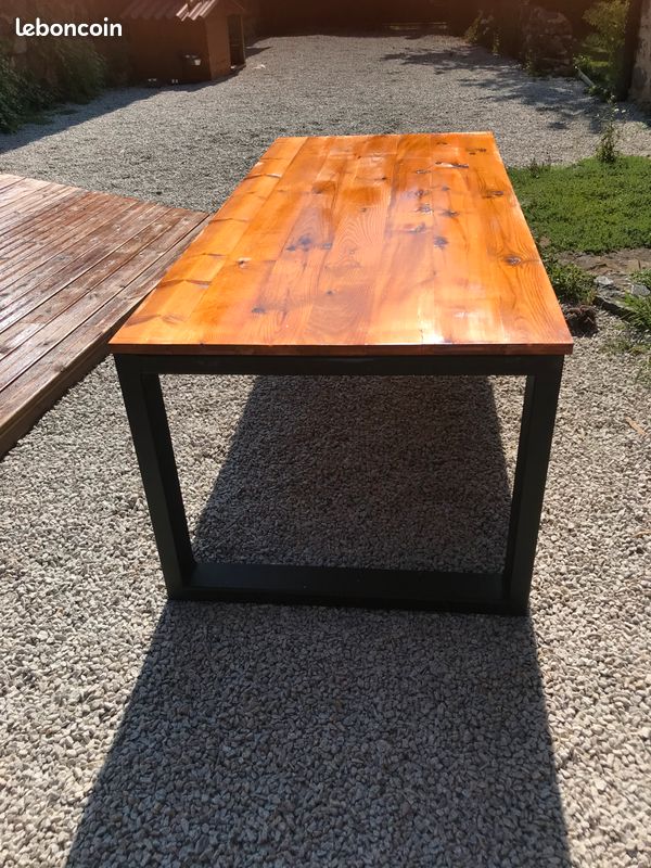 Table bois métal (image 2)