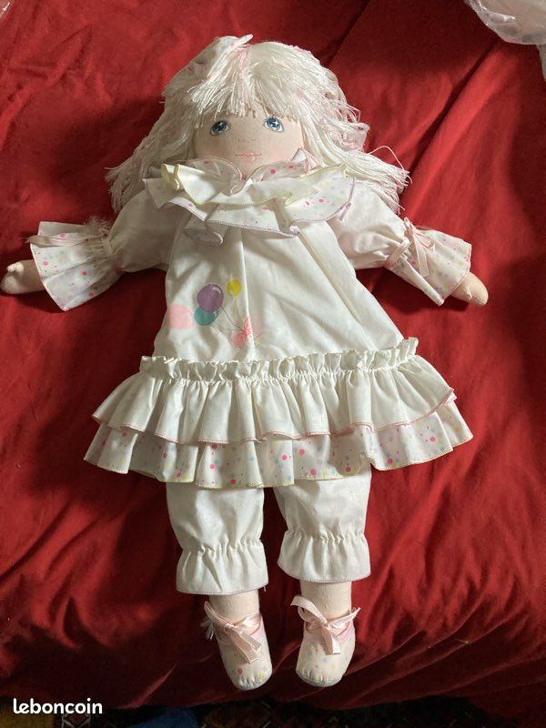 Poupée Métisse En Tissu – MUNDIA – Vintage – Bon état