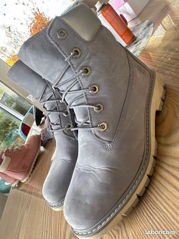 Boot Timberland 6-inch Premium femme gris 39,5 Chaussures