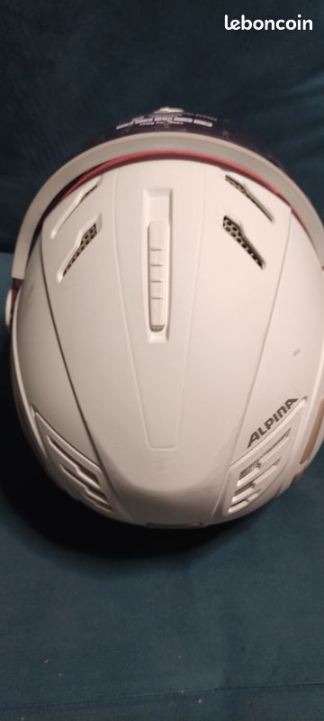 ALPINA JUMP 2.0 Q-LITE - Safe, Shock-Absorbing & Indiv. Adjustable Adult Ski Helmet with Contrast Enhancing Visor, Matte White, 59-61cm