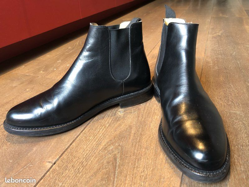 Hardrige Botte Homme En Cuir Bottines En Cuir De Marque Hardrige