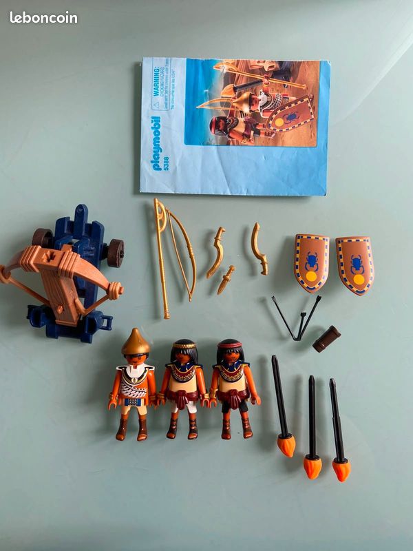 Playmobil history 5388 Soldats du Pharaon avec baliste - set complet avec boite et notice (image 1)