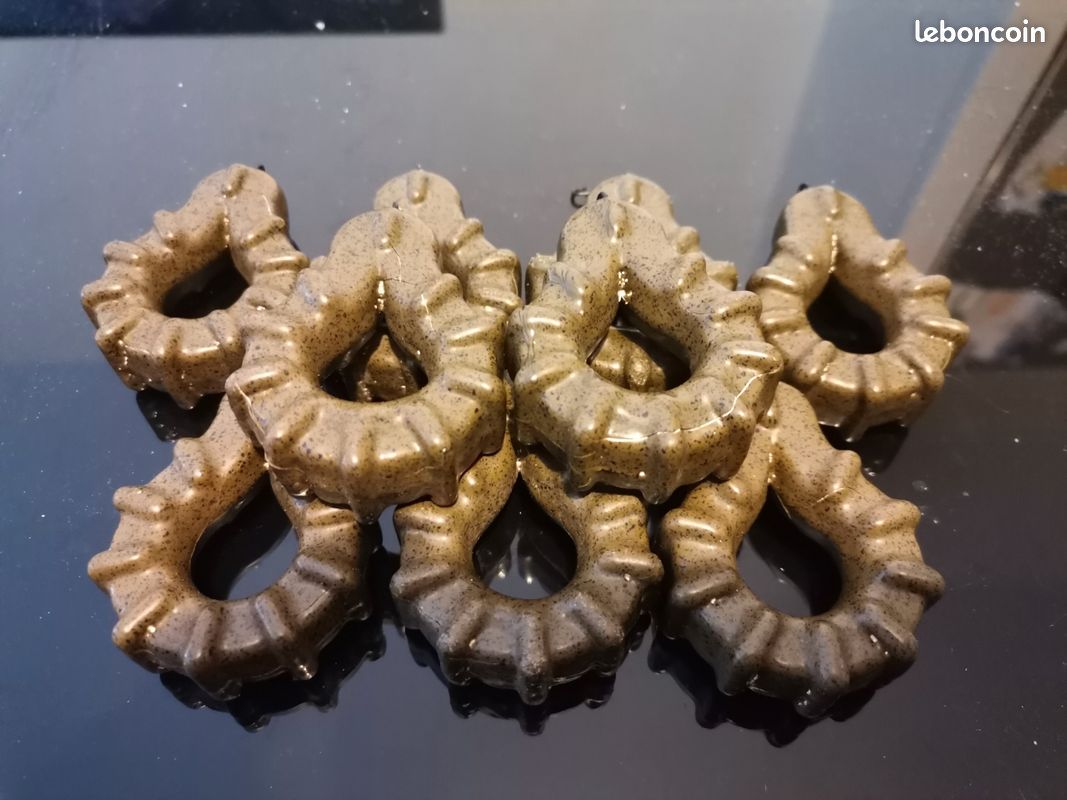 10 Plombs Carpe Gripp 500g Sable - Neufs - Pêche étang Rivière