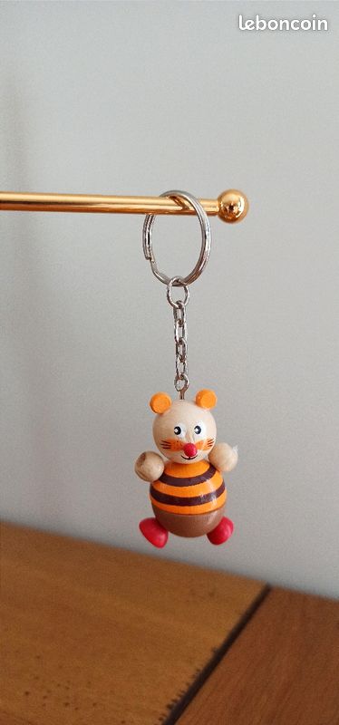 Porte clés bois animaux (image 3)