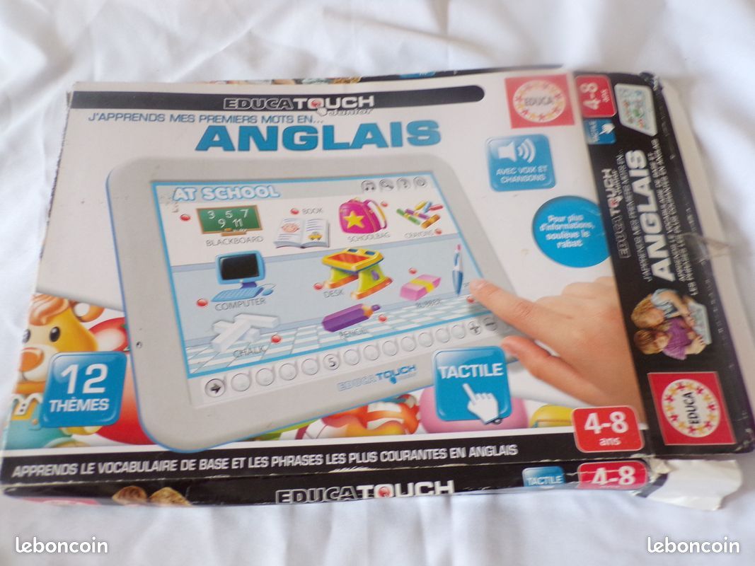 Tablette tactile apprendre l'anglais + fiches divers thèmes (image 1)