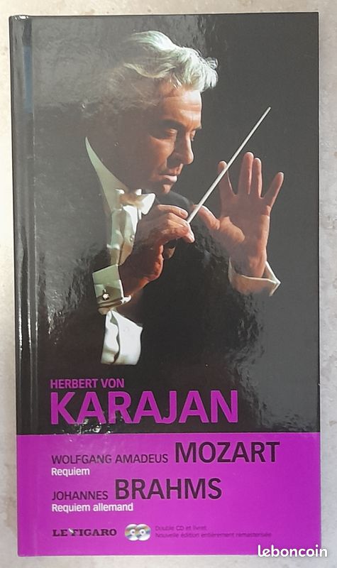 Herbert Von Karajan : Mozart Brahms - Livre 2 CD (image 1)