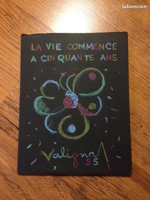 VALIGNAT, La vie commence à 50 ans (grand papier, numéroté, envoi autographe) (image 1)