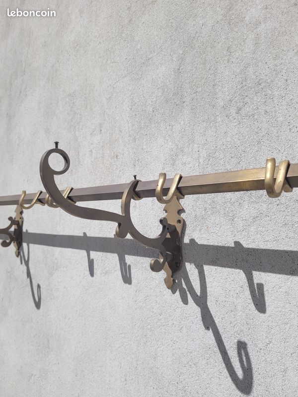Ancien porte-manteau en laiton (image 2)
