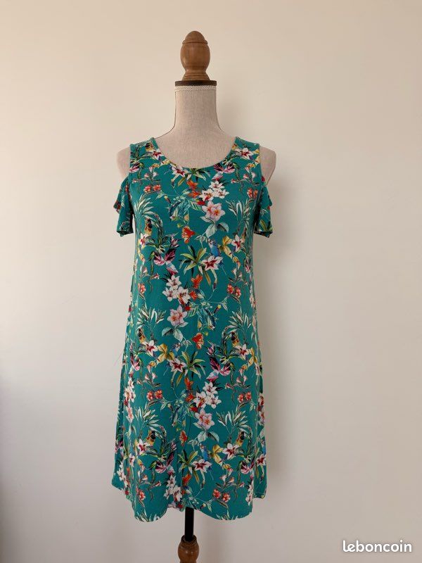 Robe fluide épaules dénudées femme camaieu M été (image 2)