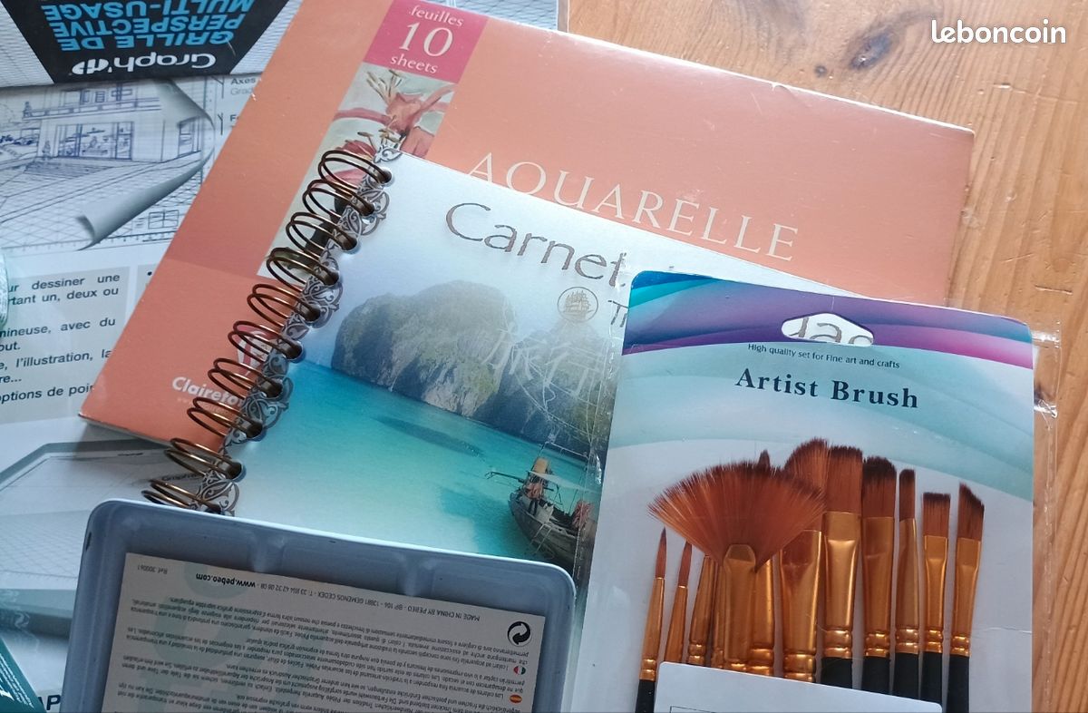 AQUARELLE set NEUF Pinceaux - Godets - Papier et autres articles (image 3)