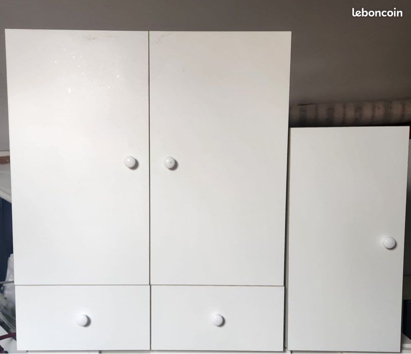 Vend ensemble de 2 petits meubles en Formica (image 1)