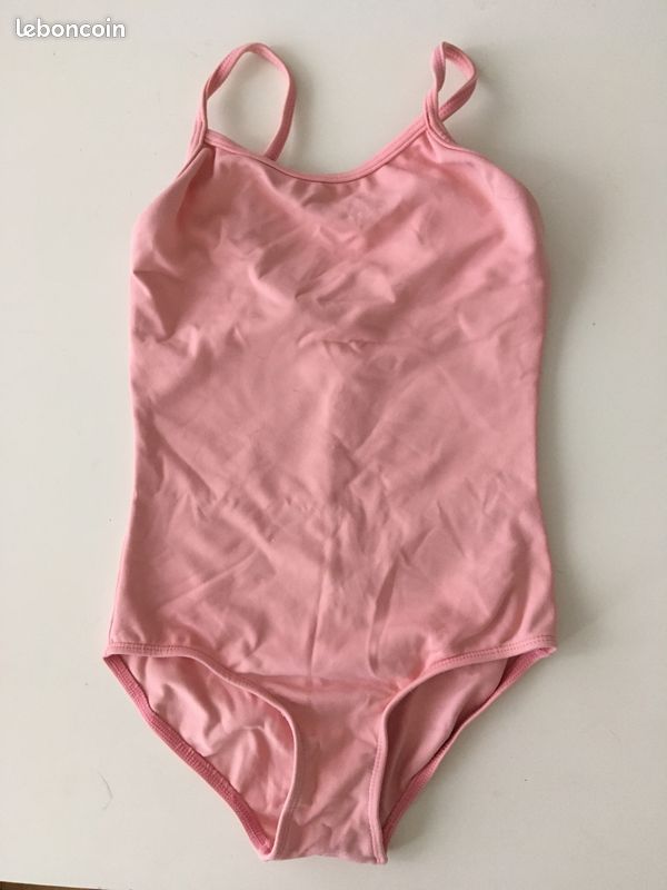 Tenue complète enfant danse classique justaucorps, demi-pointes, cache cœur et tutu (image 2)