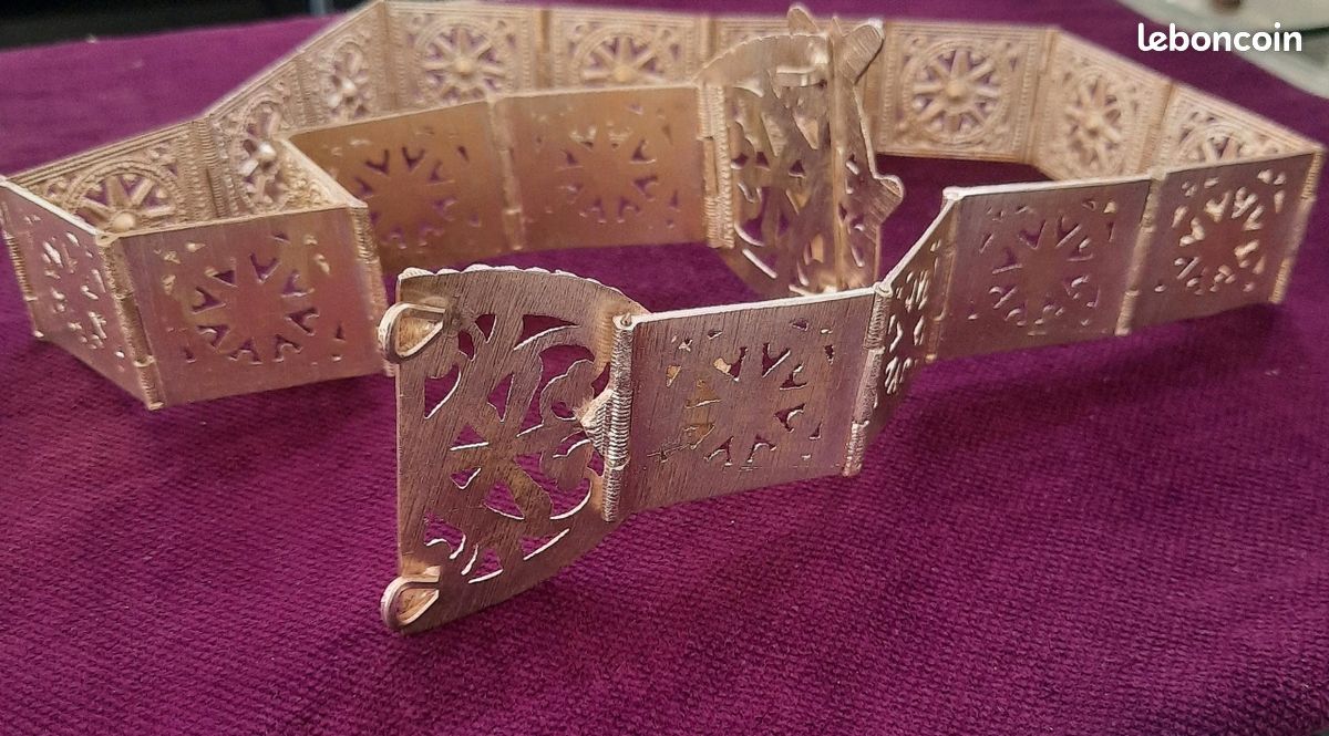 Ceinture Ancienne Berbère En Argent - Antiquité, Occasion, Pièce Ethnique Unique