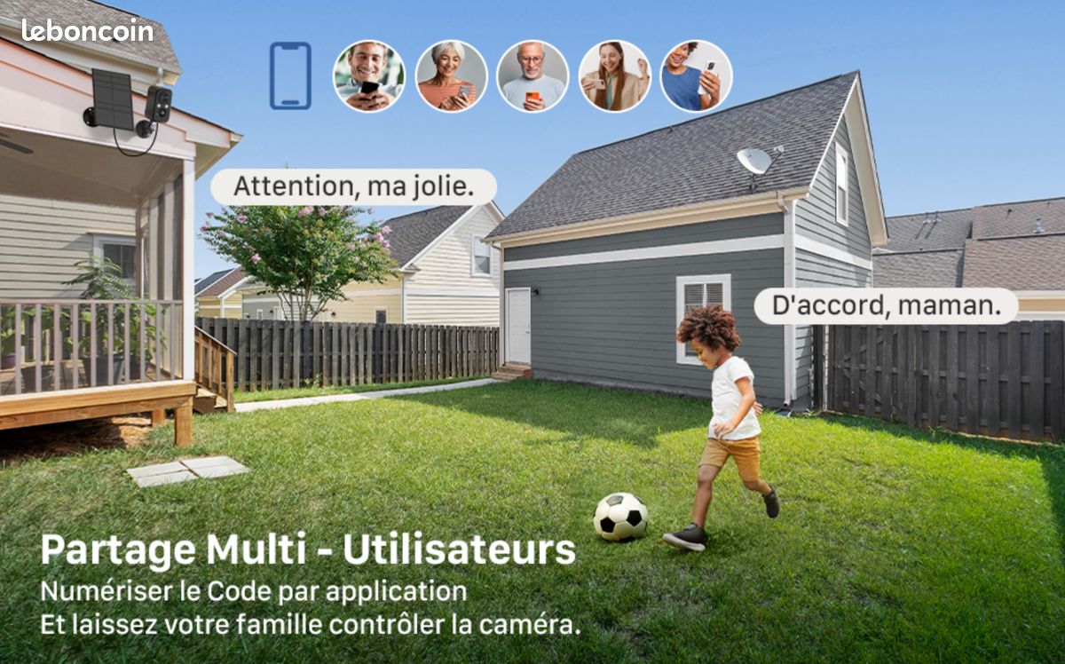 Caméra de sécurité extérieure sans Fil (kit de 2 caméras WiFi) (image 6)