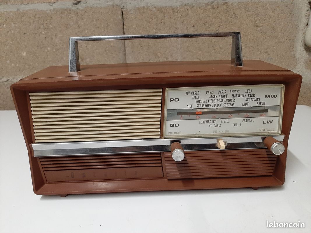 Radio vintage OPTALIX PO/GO à restaurer - années 1960