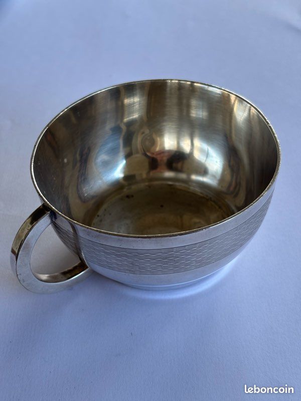 Saladier En Métal Argenté Saint Médard – Neuf, Bol à Salade Vintage