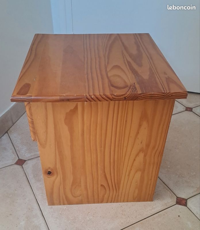 Table de Nuit Bois Massif Pin (image 6)