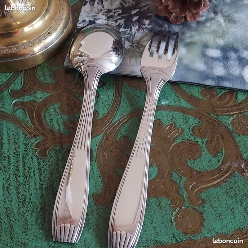 Alfenide (Christofle) - Service de table pour 12 (37) - Art Déco