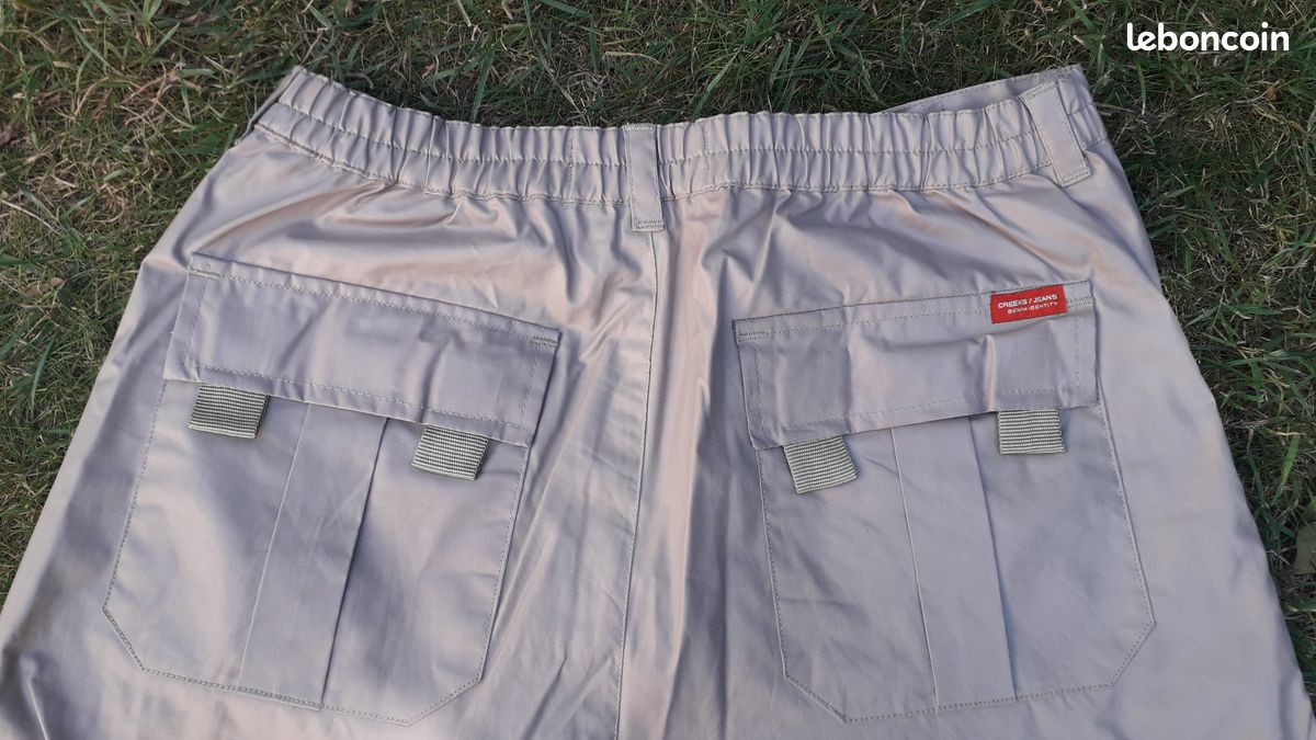 Pantacourt en coton enduit taille 12 ans (image 4)