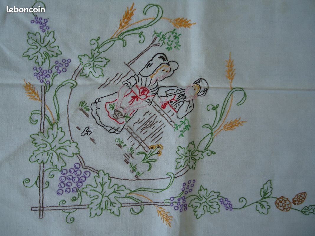 Nappe broderie coton alsaciens alsaciennes (image 6)