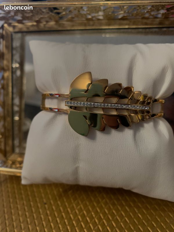 Bracelet jonc feuille (image 2)
