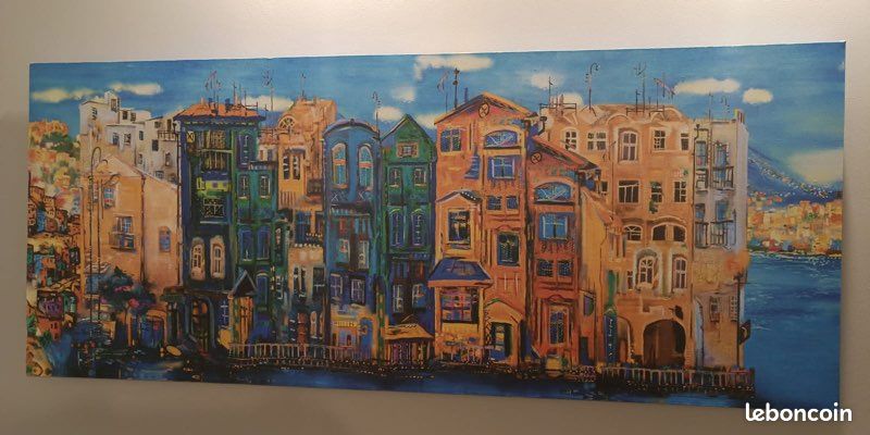 Tableau décoratif sur toile multicolore : Venise 120 x 50 cm (image 1)