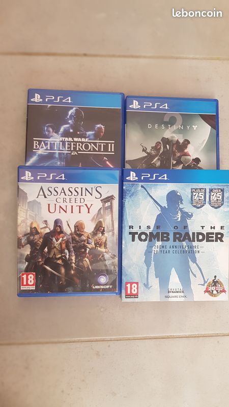 Jeux PS4 très bon état a l'unité ou par lot (image 1)