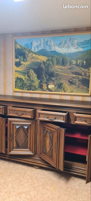 Enfilade en noyer style Louis XIII (image 7)