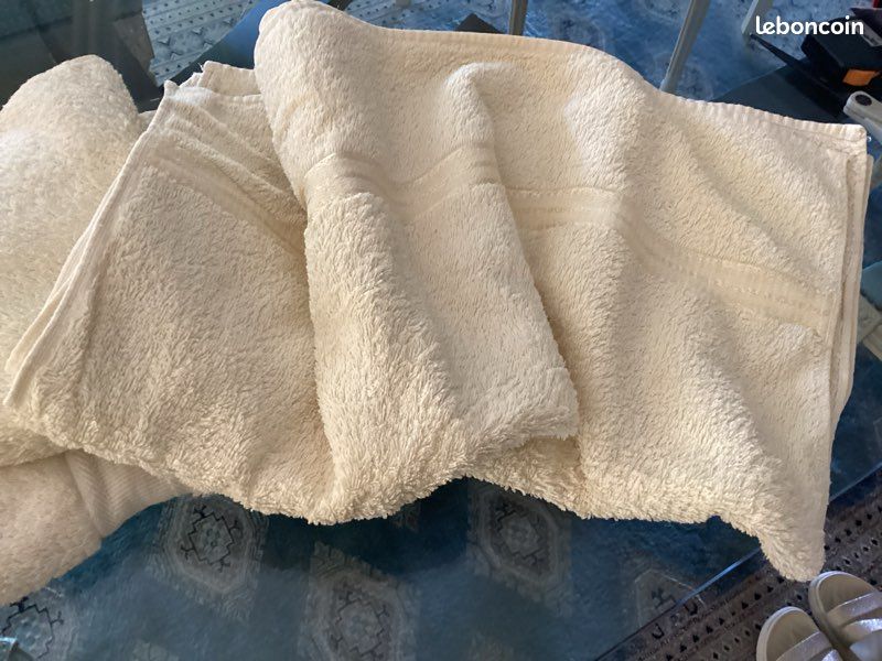 Lot de 2 serviettes toilette (95x48 cm) JALLA et 1 drap de bain ( 130x67cm) JALLA (image 7)