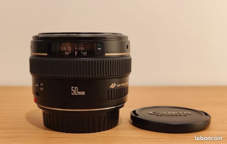 Objectif Canon EF 50mm F/1.4 USM – Comme Neuf, Avec Boîte, Occasion Très Propre