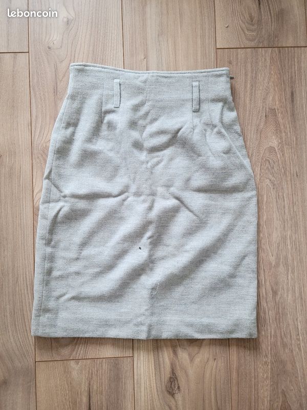 Magnifique jupe crayon 80% laine t 36-38 (image 2)