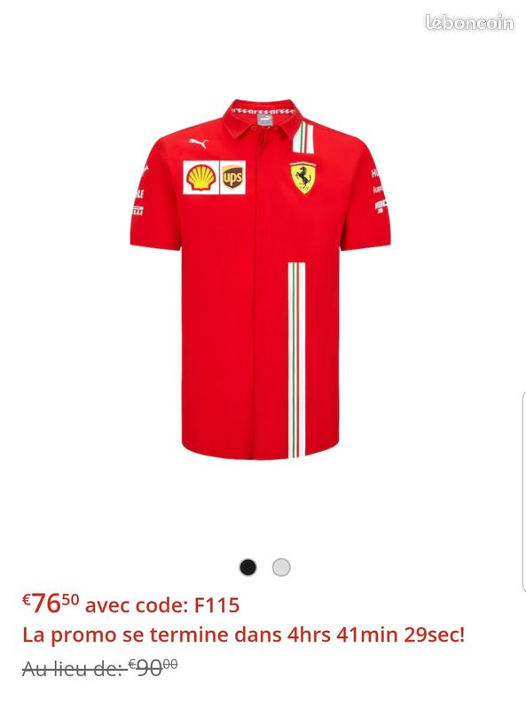 Chemise Ferrari homme taille M (image 1)