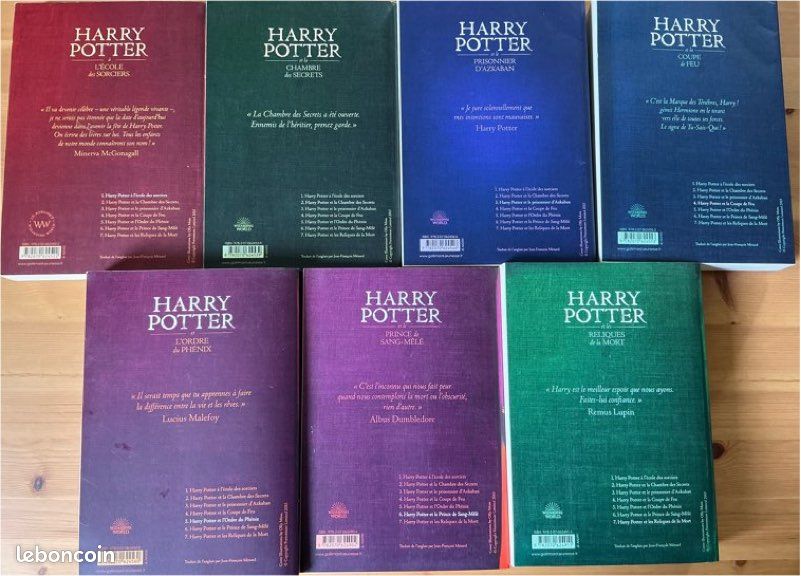 Harry Potter livres tome 1-7 grand format (image 2)
