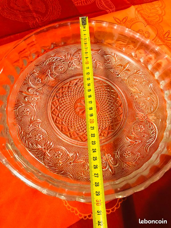 Plat à gâteaux en verre 30 diamètre (image 9)